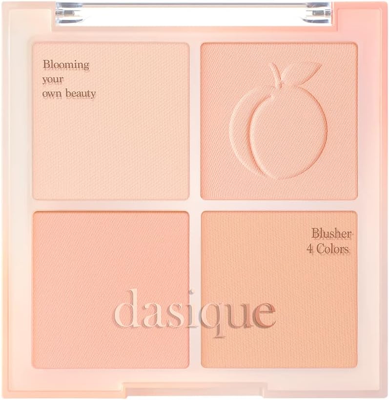 "Official" Daisy Blending Mood Cheek Blending Mood Cheek Blending Mood Cheek / Blusher Palette / 4 Colors Brusher / Yeve/Brevet / Warm Tone & Cool Tone/ Cheek Palette (03 Peach Blending 03 Peach