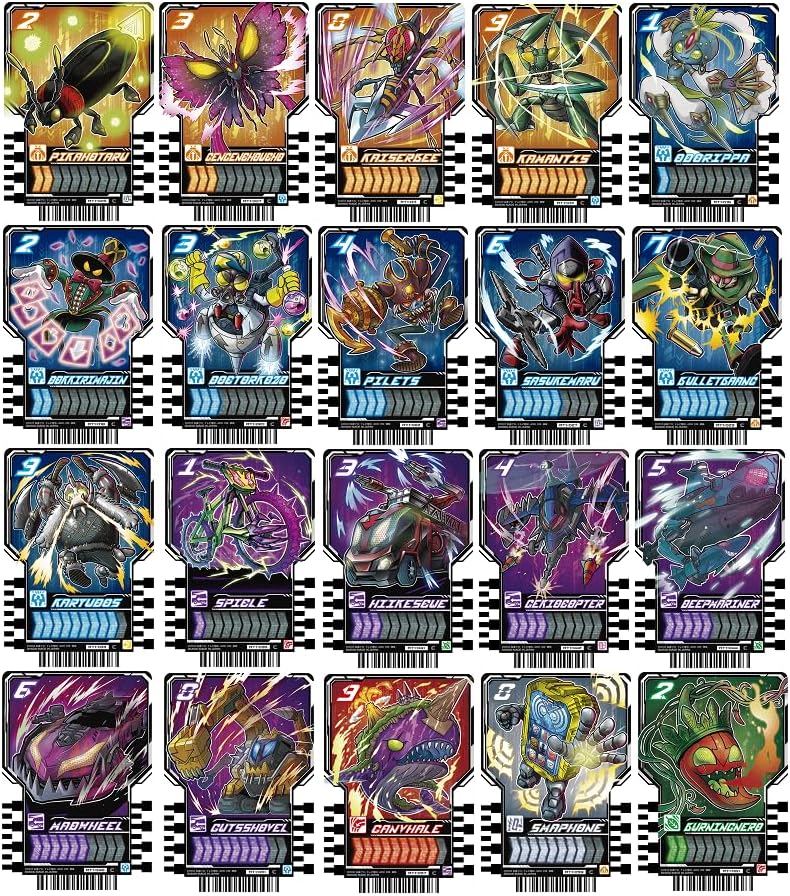 Kamen Rider Gatchard Ride Chemey Trading Card PHASE: 01 C Common 20 Types Set Summary