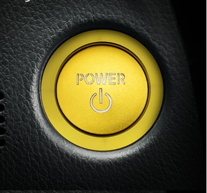 Toyota Prius/PRIUS 60 Series Engine Start Button Switch Cover Exclusive Design Genuine Replacement Cover Switch Interior Accessory Dress Up Custom Item (Yellow)