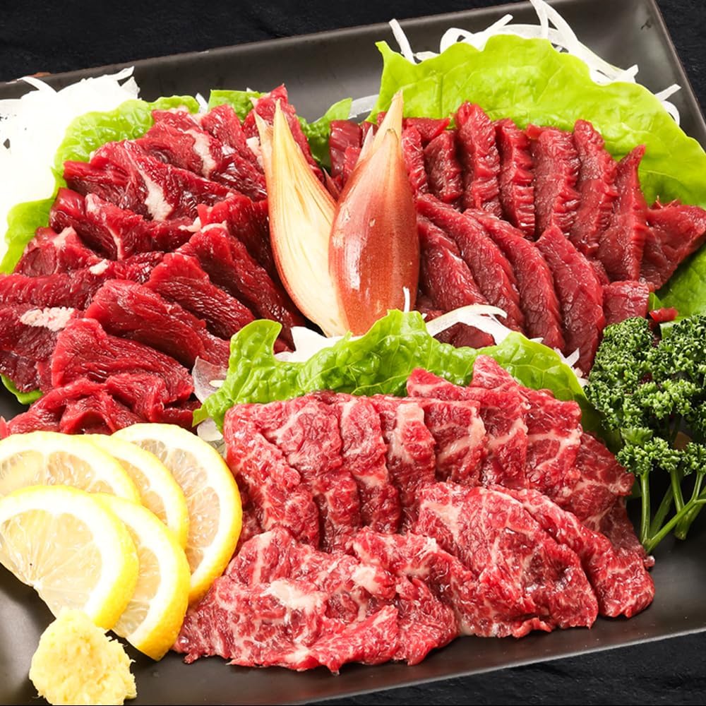 Wagyu Horse Meat Sashimi 280g, Kumamoto-Produced Domestic Horse Meat, Red Meat Assortment, Large Capacity, Trial Size, Kumamoto, Kyushu, Cherry Blossom, Taste Comparison, Horse Meat, Appetizer