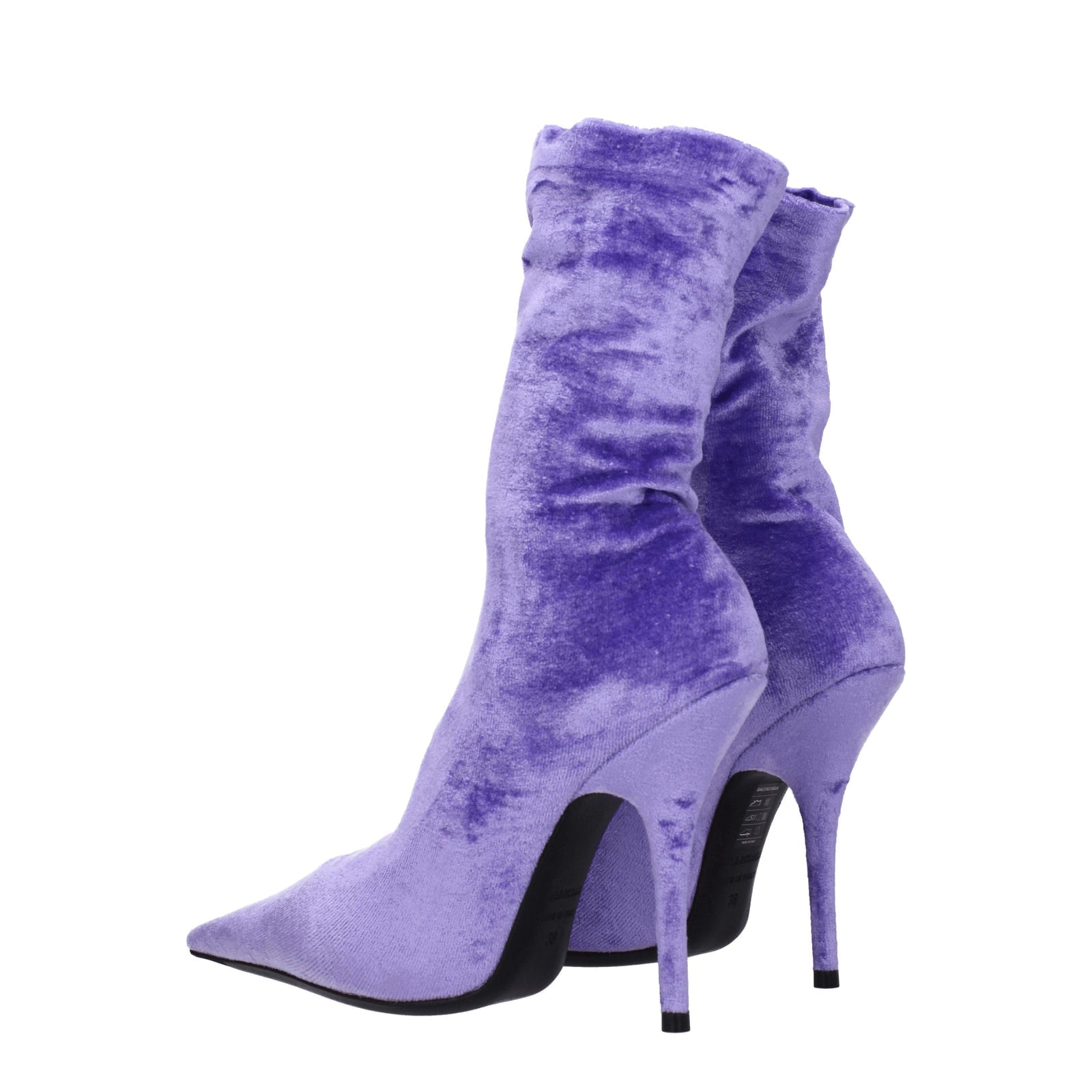 Balenciaga Boots Women Velvet Purple/Lilac - Image 1