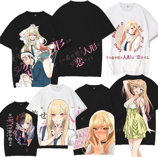 Zokeny Doll Loves in Love T-Shirt, Short Sleeve, Summer Clothes, Short Sleeve, Inner Shirt, Outerwear, Everyday Clothing, Cosplay Costume, Popular, Top, T-shirt, Fashionable, Gift, Birthday Present