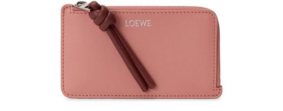 LOEWE Knot shiny nappa calfskin card and coin holder - Image 1