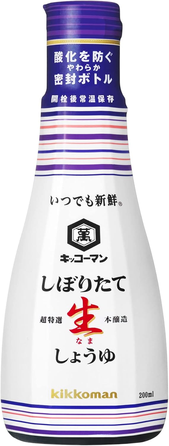 Kikkoman Foods Always Fresh Soy Sauce, Seasoning, Soy Sauce, 6.8 fl oz (200 ml) x 6 Bottles