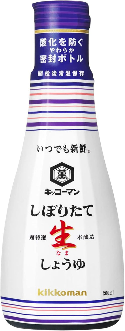 Kikkoman Foods Always Fresh Soy Sauce, Seasoning, Soy Sauce, 6.8 fl oz (200 ml) x 6 Bottles