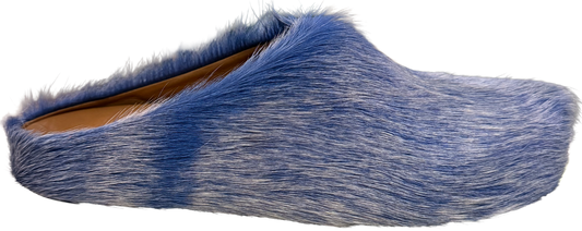 MARNI 'WHITE BLUE' SABOT SLIPPERS