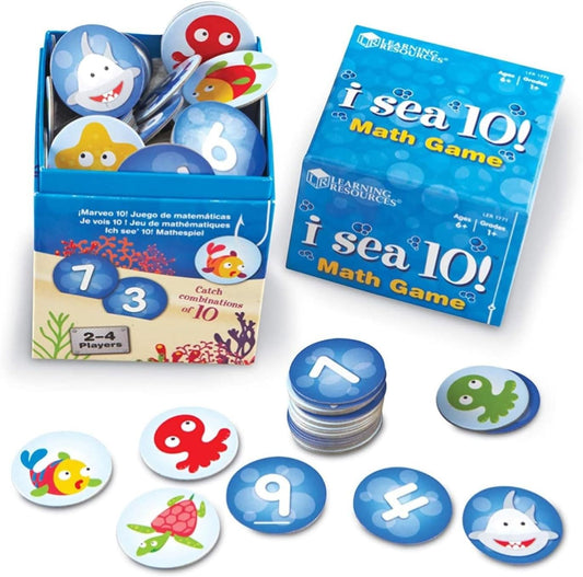 Learning Resources (Learning Resources) Math Toy Addition Game 10 Search Card Game Authentic Product LER1771