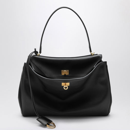 Balenciaga バレンシアガスムーズブラックカルフスキンミディアムロデオバッグ - Image 1
