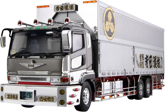 青島文化教材社 1/32 バリューデコトラエクストラシリーズ 吉田運送 丸紋ライン プラモデル No.9