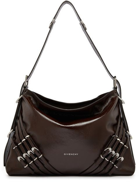 GIVENCHY ミディアム ヴォワイユー パテントレザー マルチバックル付き バッグ - Image 1