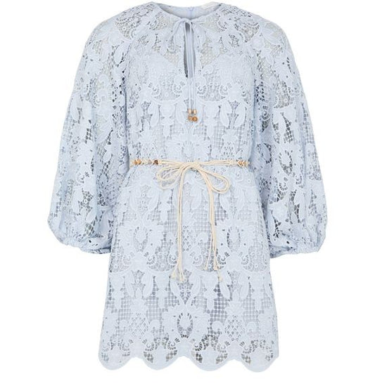 ZIMMERMANN Coco lace tunic mini dress - Image 1