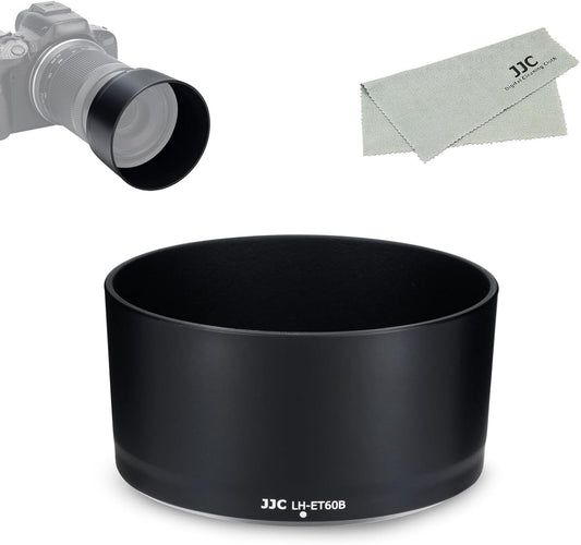 JJC ET-60B Reversible Lens Hood for Canon ET-60B Compatible RF-S 55-210mm F5-7.1 IS STM Lens Compatible with Canon EOS R50 Telephoto Zoom Lens