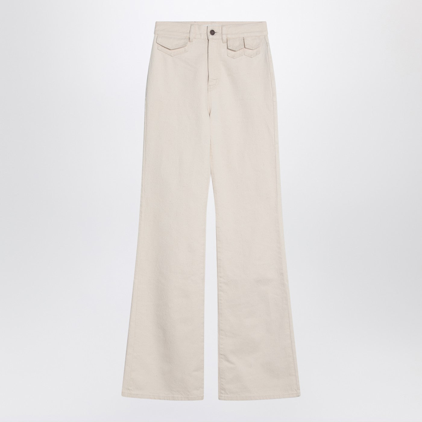 Chloe クロエ・アイボリーはフレアデニムズボン - Image 1