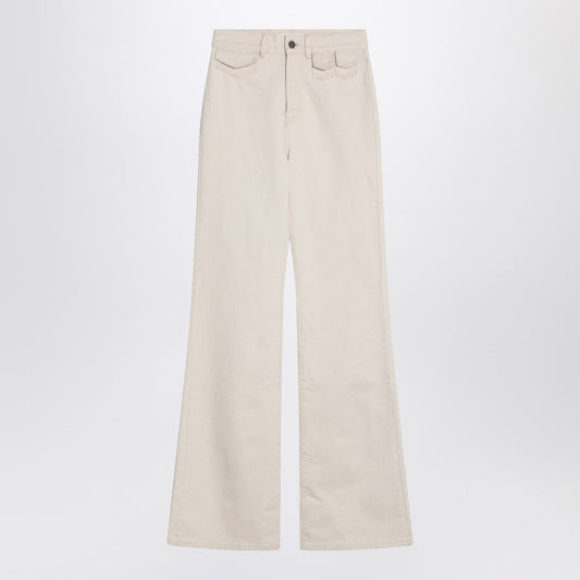 Chloe クロエ・アイボリーはフレアデニムズボン - Image 1