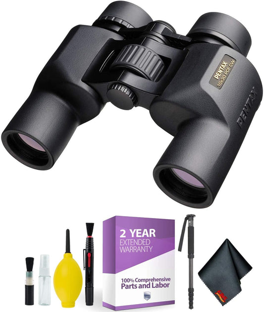 Pentax 10x30 PCF CW Binoculars + Cleaning Kit Essential Accessories Bundle