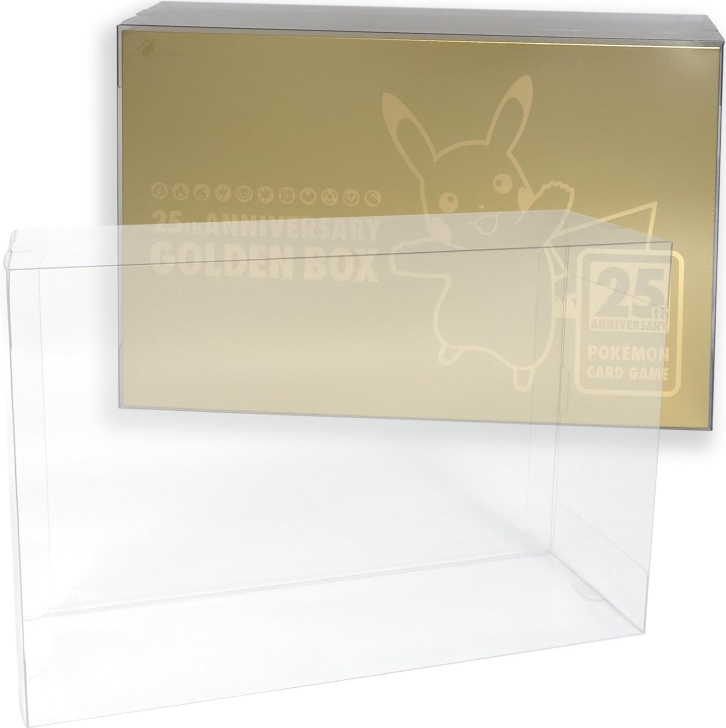 Boxx Guardian Pokémon Card Box Loader UV Cut Domestically Manufactured Collection Transparent Storage Case (25th Anniversary Golden Box, [1 pc])