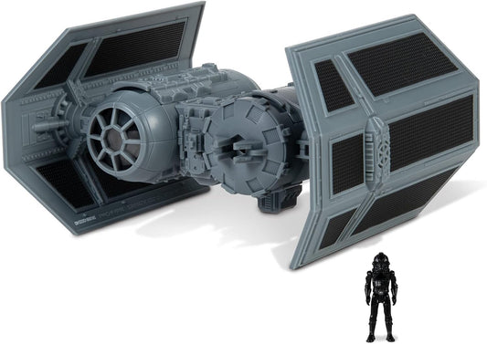 Star Wars Micro Galaxy Squadron TIE Bomber - Vehículo de clase caza estelar de 5 pulgadas con accesorio de micro figura de piloto TIE de 1 pulgada