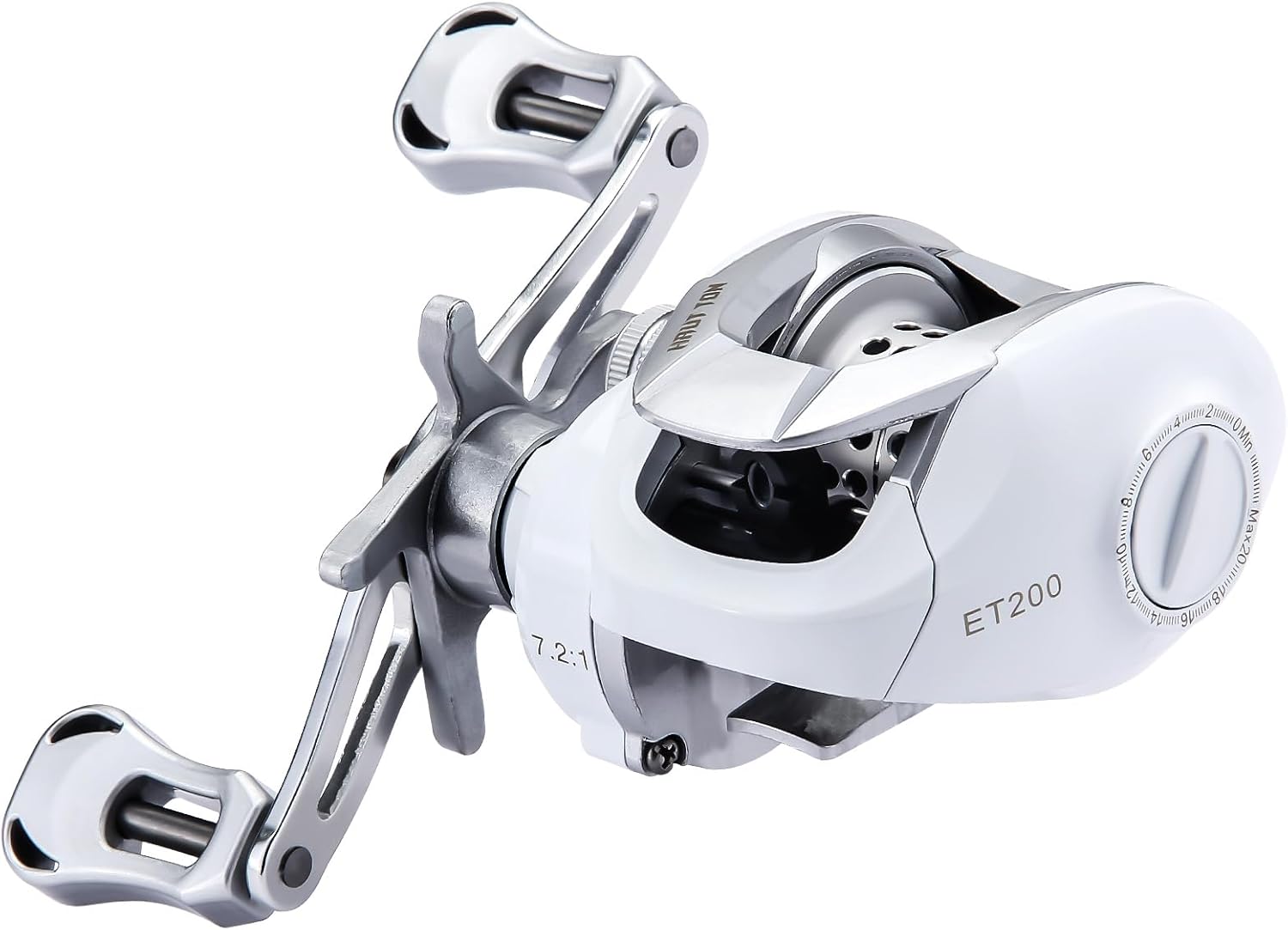 HAUT TON ET Bait Reel, 4+1 Ball Bearing 7.2:1 Gear Ratio, 7kg Drag System for Trout Baitcasting Reel Fishing