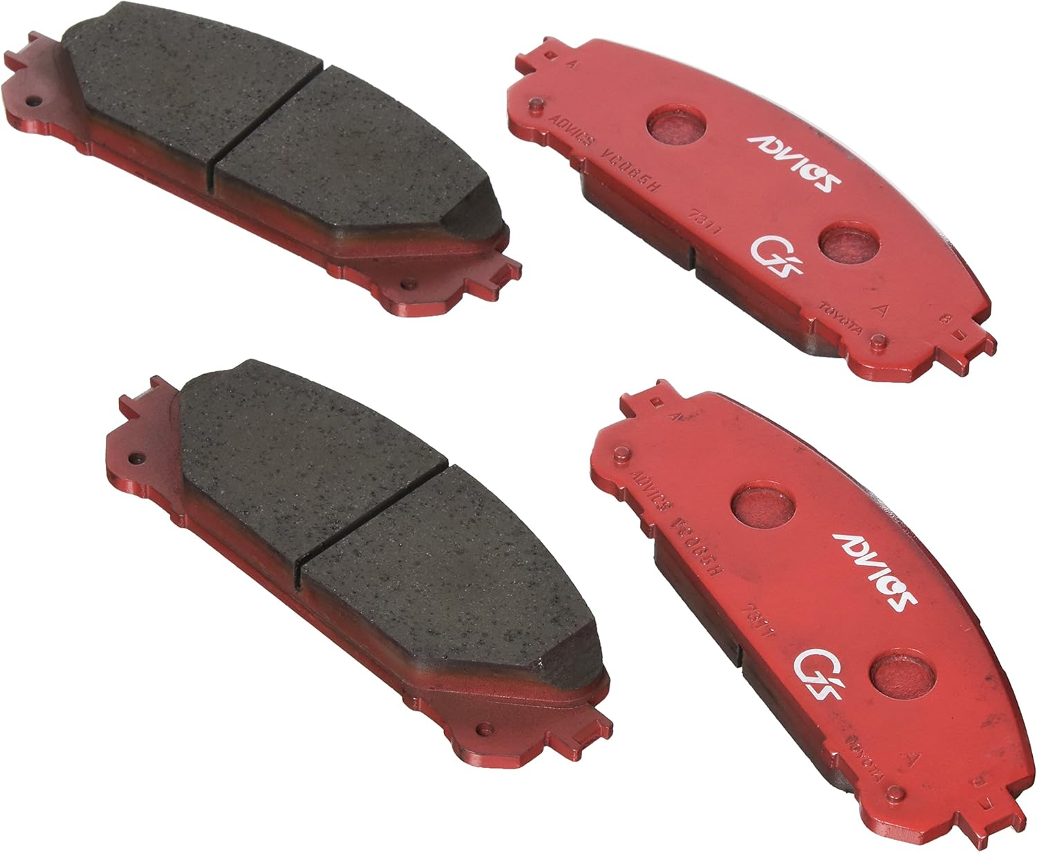 TOYOTA Genuine Parts Disc Brake Pad Kit FR (Compatibility With Left-hand Drive Vehicles Not Guaranteed)
