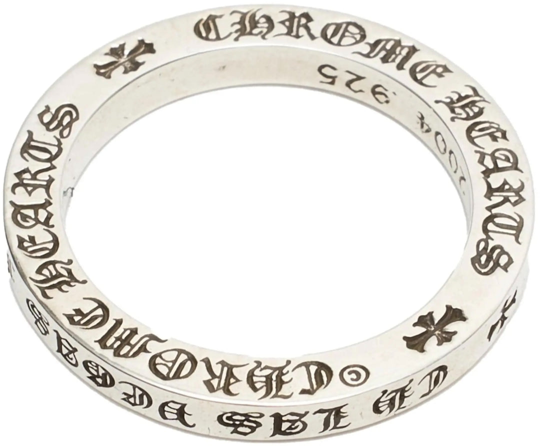 CHROME HEARTS 'SPACER' LAS VEGAS 3MM SILVER RING