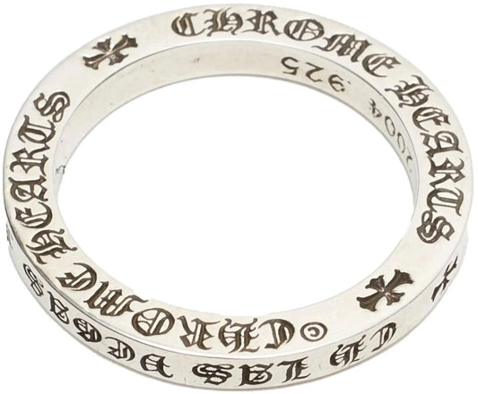CHROME HEARTS 'SPACER' LAS VEGAS 3MM SILVER RING