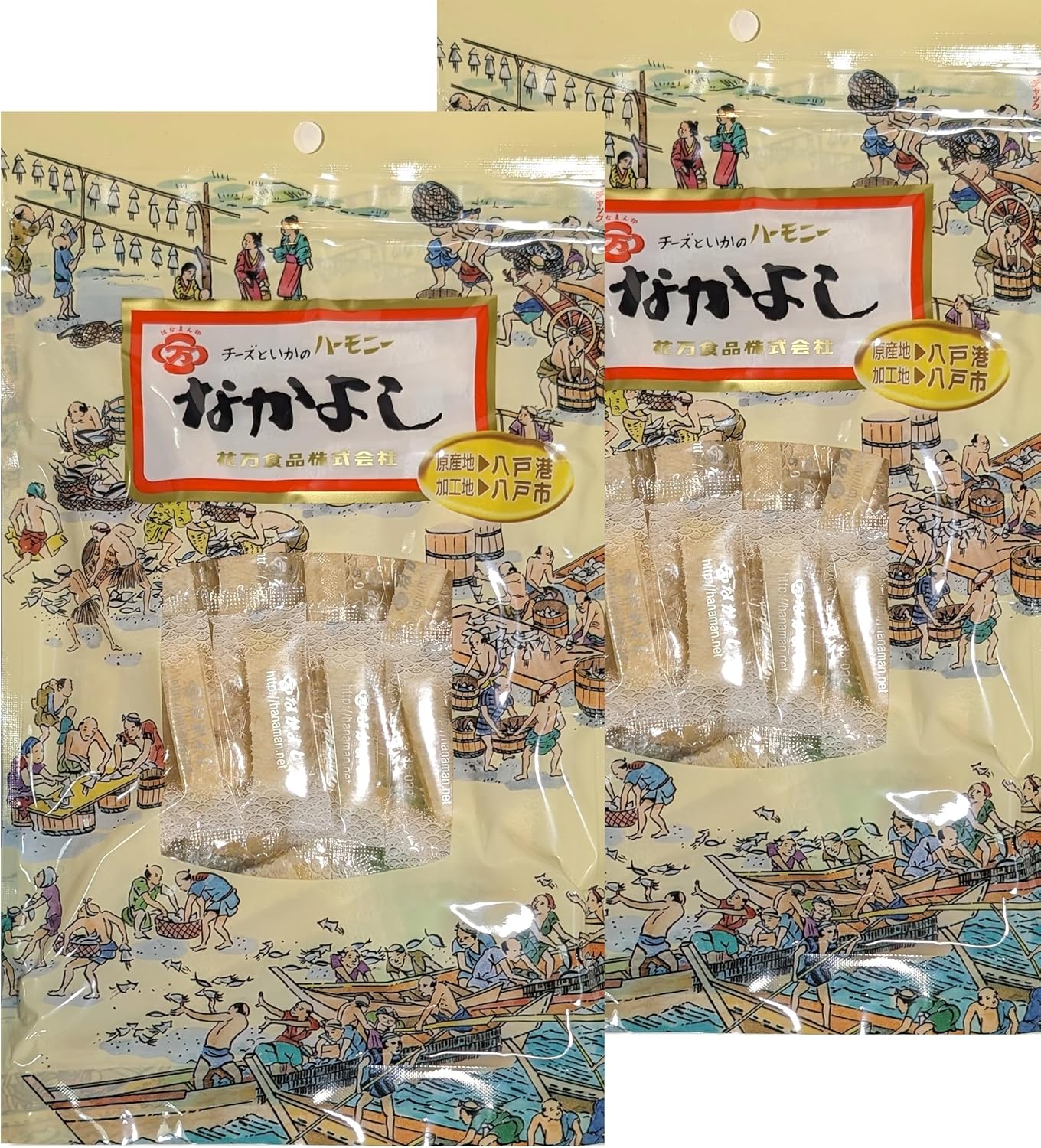 Nakayoshi Cheese Harmony Aomori Hachinohe 2.8 oz (80 g) x 2 Packs (5.6 oz (160 g)