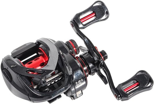 ベイトリール 右ハンドル 左ハンドル フィッシング リール 両軸リール エクストラハイギア（XG） 7.2：1 ベイトキャスティングリール 軽量 釣り 釣り具 釣り用品 [並行輸入品]