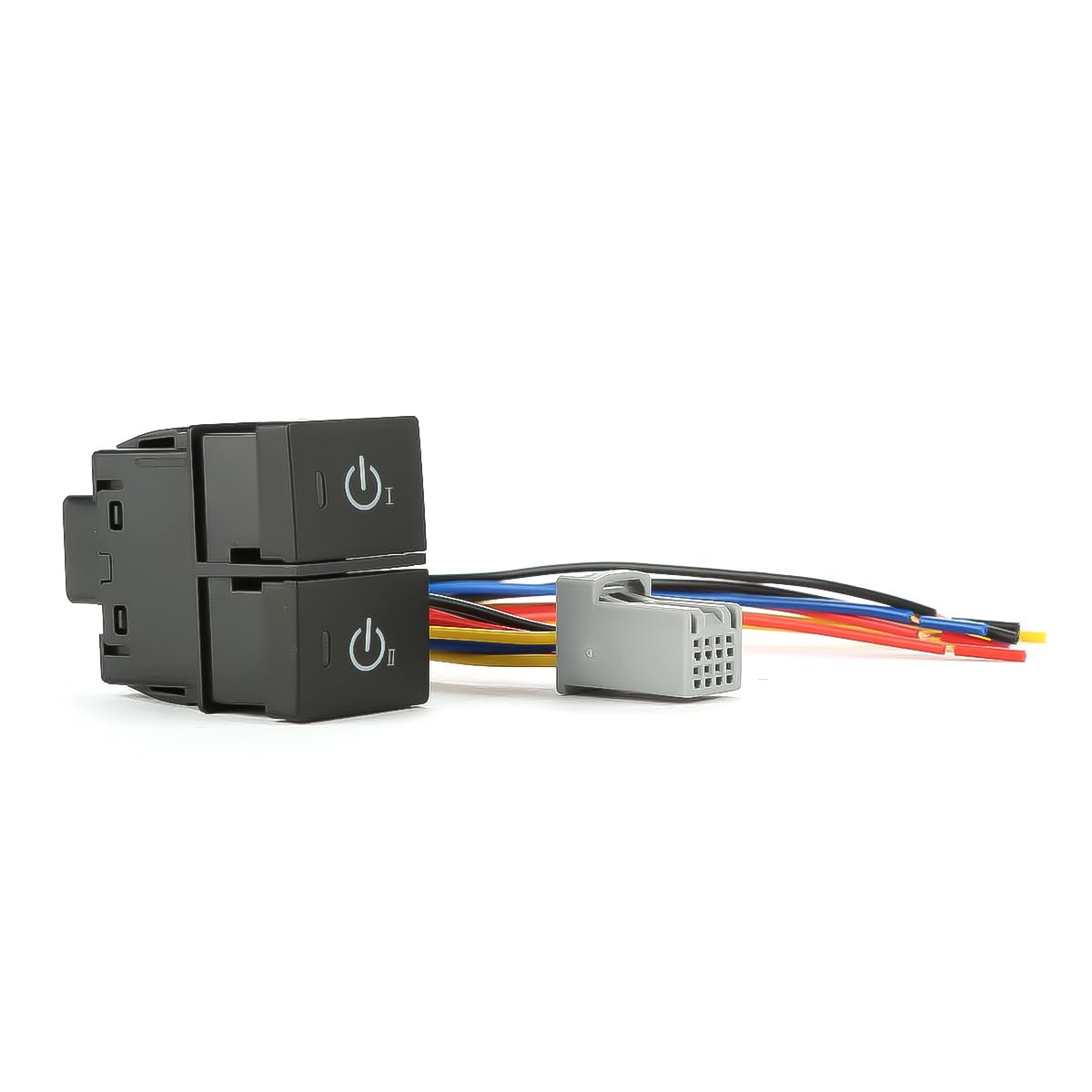 Genuine Style Built-in Switch for Honda C Type 2 Circuits Green Simple Power Mark Universal Type