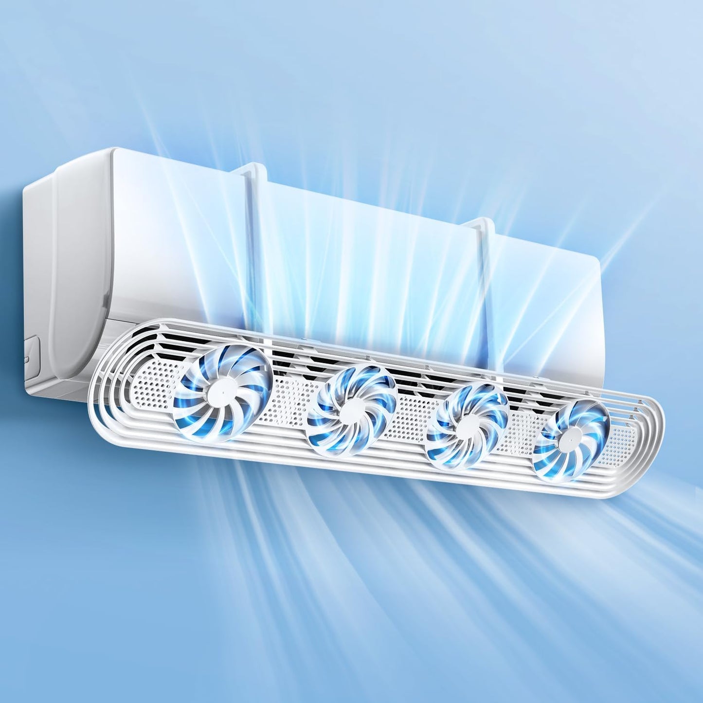 Air Conditioner Wind Cover (2026 Latest Version, 4 Fans Included, Windshield, Circulating Blowout, Fan, Air Wing, Direct Impact Prevention, 180° Adjustable Wind Direction, Extendable, Air Circulation