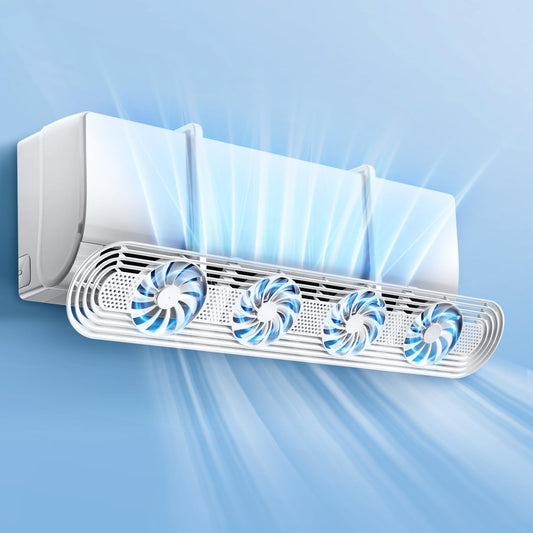 Air Conditioner Wind Cover (2026 Latest Version, 4 Fans Included, Windshield, Circulating Blowout, Fan, Air Wing, Direct Impact Prevention, 180° Adjustable Wind Direction, Extendable, Air Circulation