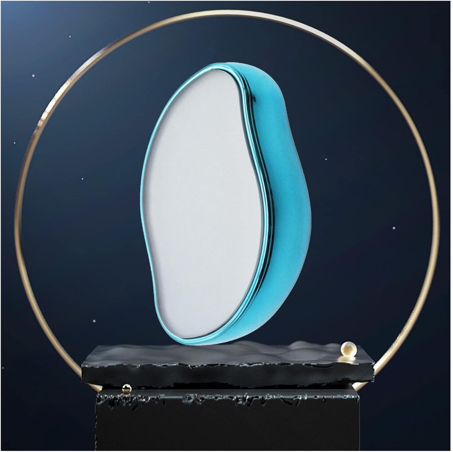 Painless Epilator, Just Rub, Newest Exfoliating Tool, Compact Epilator, Unisex, Quick and Easy Crystal Hair Removal, No Charging, Convenient, Fashionable, Easy to Clean, Magic Eraser Waxing, (Pack of 1), 2-5 Days Delivery, Blue