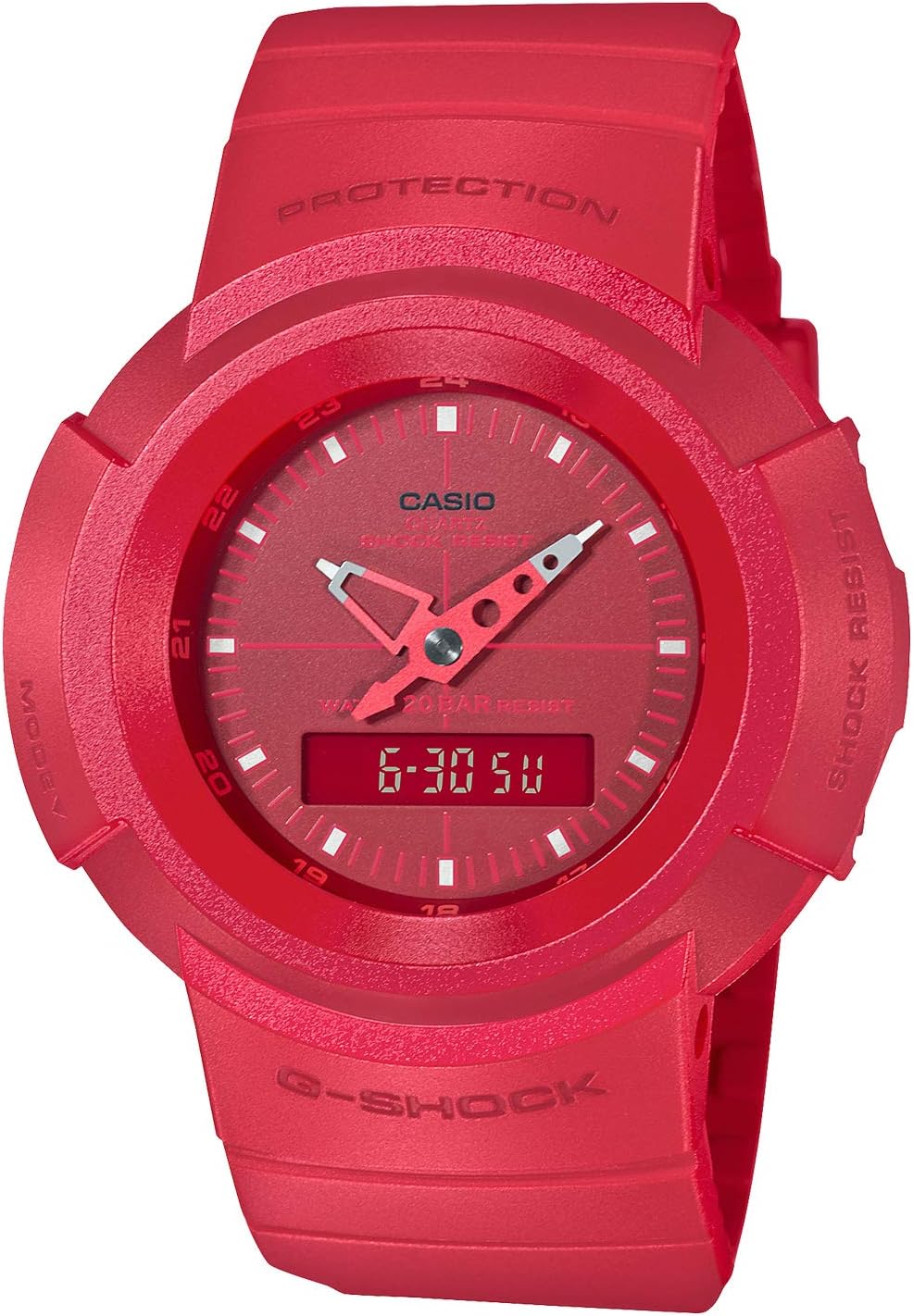 Casio AW-500BB-4EJF Men's Wristwatch, Red, red