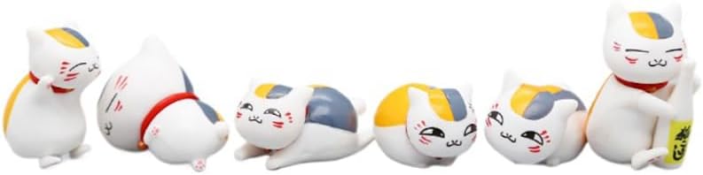 Natsume's Book of Friends Figure, Set of 6, 2.4 inches (6 cm), Lightweight, Painted and Finished Product, Tabletop Decoration, Figurine, Office, Home, Souvenir, Ornamental, Display