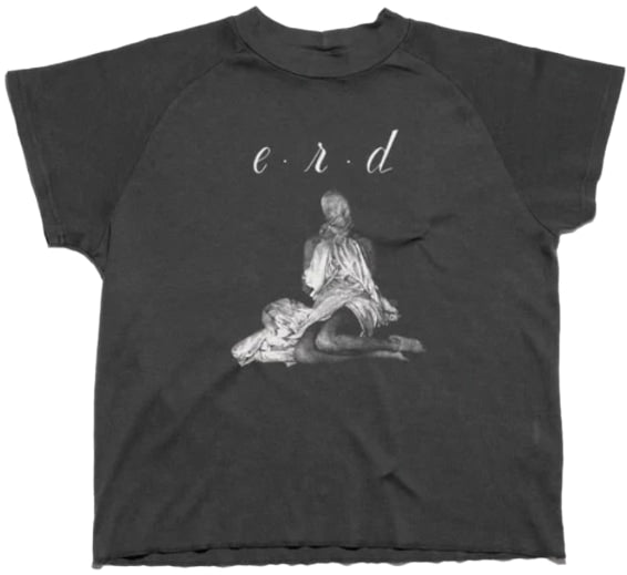 ENFANTS RICHES DÉPRIMÉS 'WOMAN IN SHEET' RAGLAN BLACK TEE