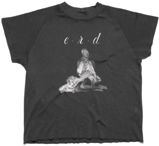 ENFANTS RICHES DÉPRIMÉS 'WOMAN IN SHEET' RAGLAN BLACK TEE
