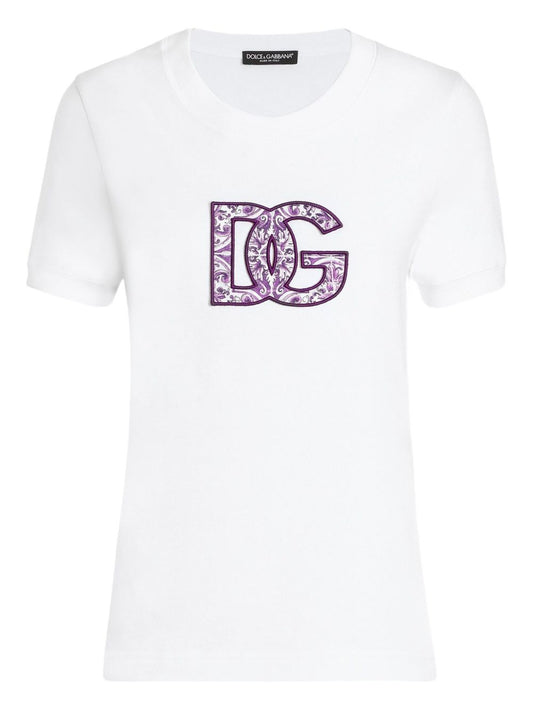 Dolce  Gabbana ドルチェ＆ガッバーナロゴコットンTシャツ - Image 1