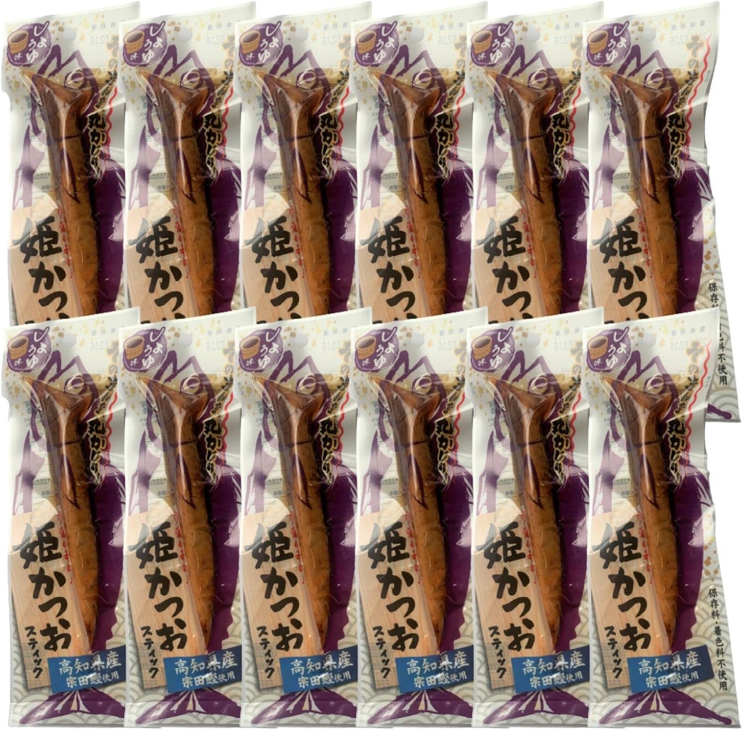 Bonito Princess Bonito Stick, Soy Sauce Flavor, 12 Pieces, Tosashimizu Foods