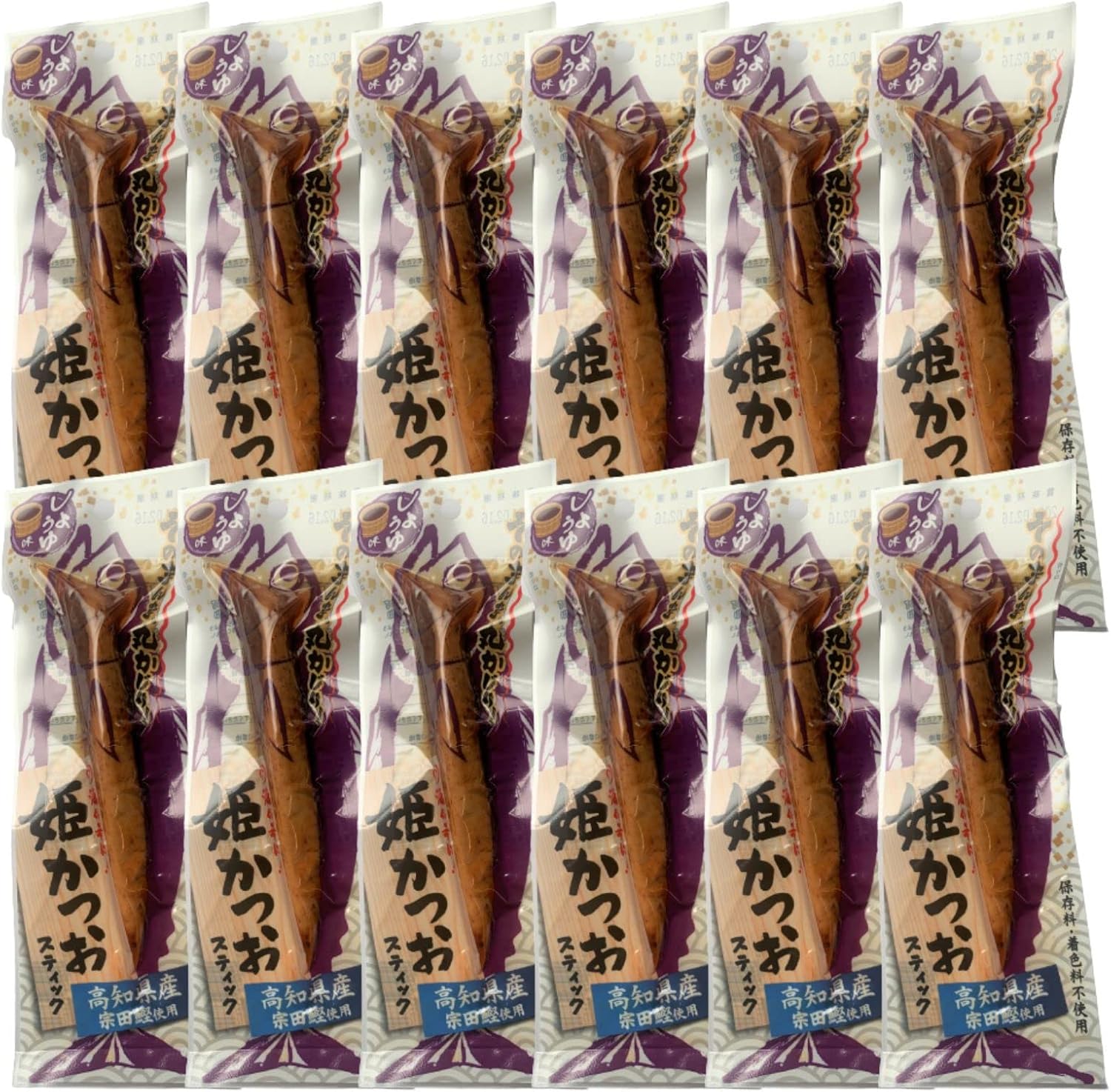 Bonito Princess Bonito Stick, Soy Sauce Flavor, 12 Pieces, Tosashimizu Foods