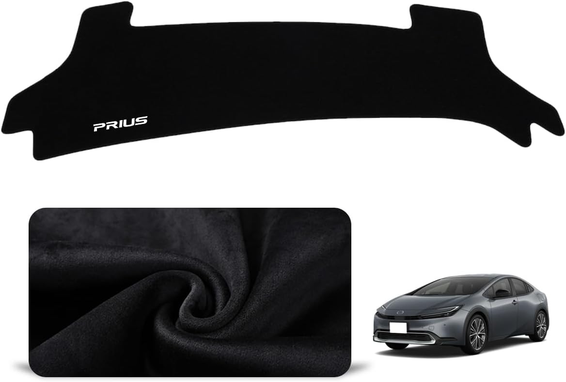 Toyota Prius 60 Series Dedicated Design Suede Style Dashboard Cover Dashboard Mat Sun Protection Mat Anti-Glare Durable Heat Resistant Interior Parts Dashboard Interior Black