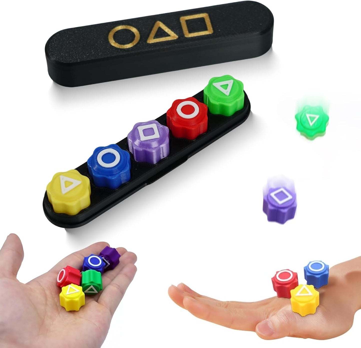 Kongi Korea Stone Picking Game Korean Traditional Play Game Mocasa Gonggi Children's Educational Toy Folk Stone Game Hand-Eye Coordination Game Indoor Game (with Storage Case)