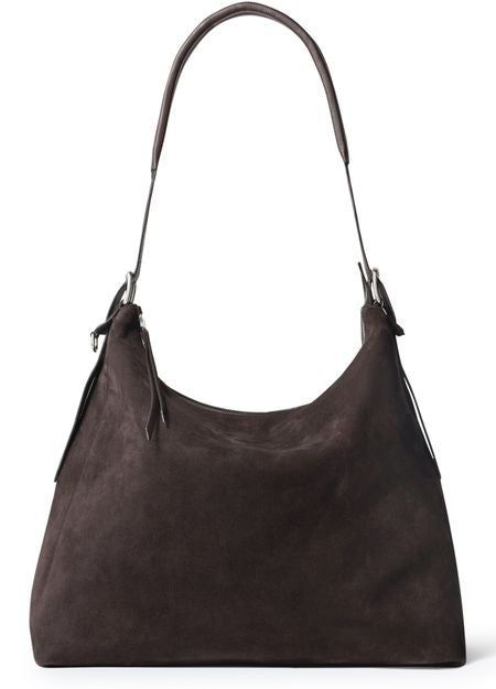 LEMAIRE Belted hobo bag in suede - Image 1