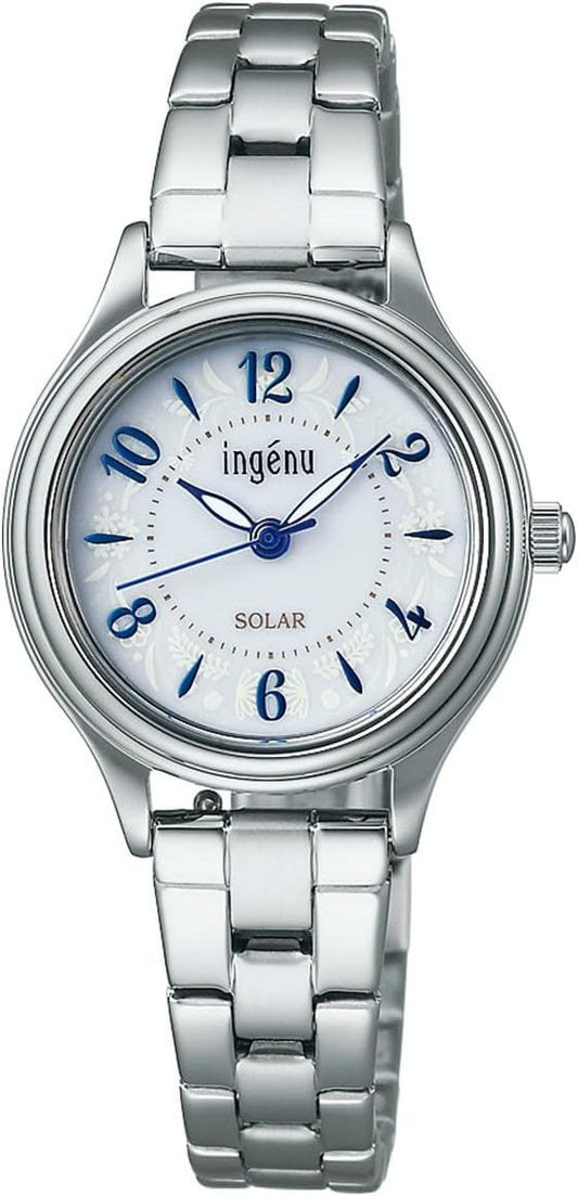 Seiko AHJD436 Women's Wristwatch, Angeline Life with Flowers, Silver, Silver, Bracelet Type