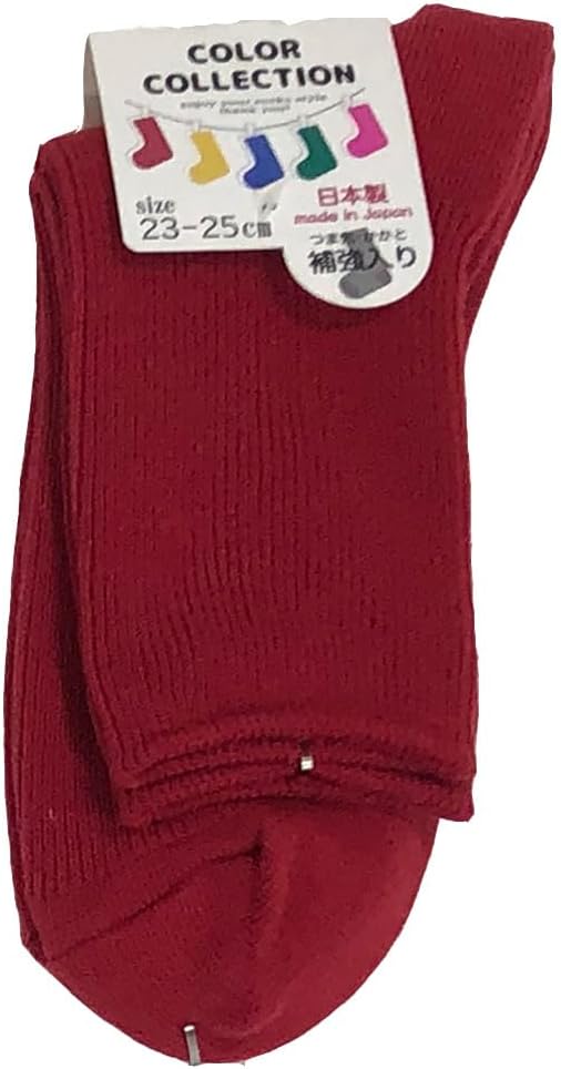 Socks Marche Women's Socks, Solid Color, Rib Socks, 9 Colors to Choose from, Reinforced Toe and Heel, Durable, Tear Resistant, Stylish