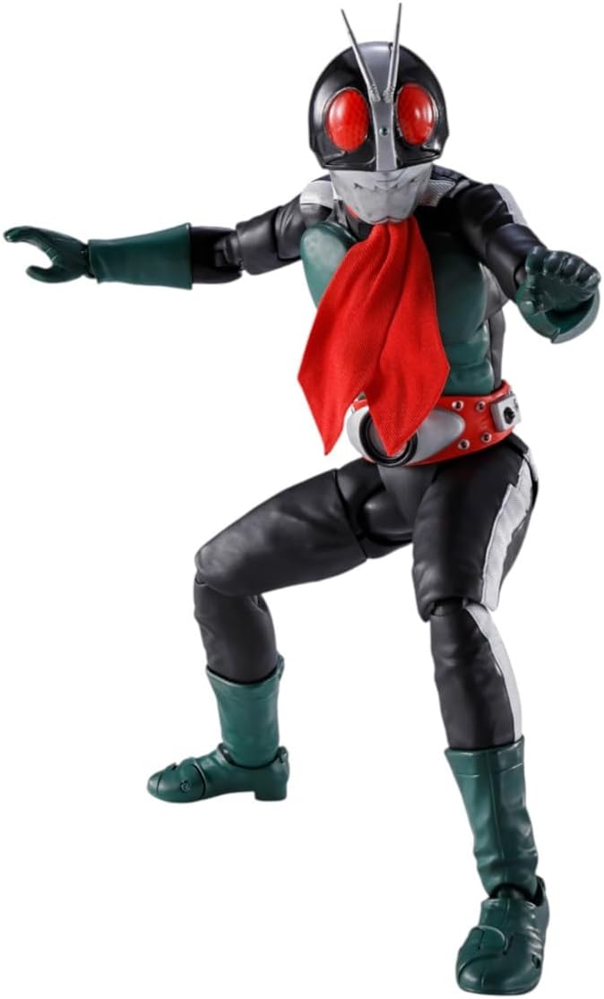 Tamashi Nations S.H Figuarts (True Bone Carving Manufacturing Method) Kamen Rider Old No. 2 (Kamen Rider vs. Shocker Version), Approx. 5.7 inches (145 mm), PVC, ABS & Fabric, Pre-painted Action Figure