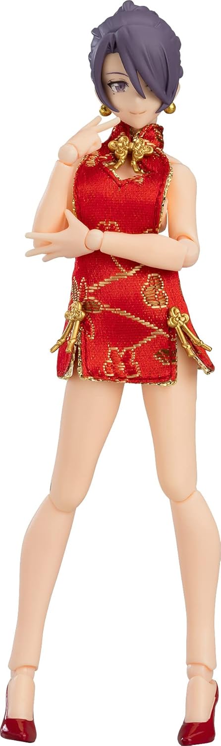 figma Styles Women's Body with Mini Skirt China Dress Corde, Non-scale, Plastic, Pre-painted Action Figure