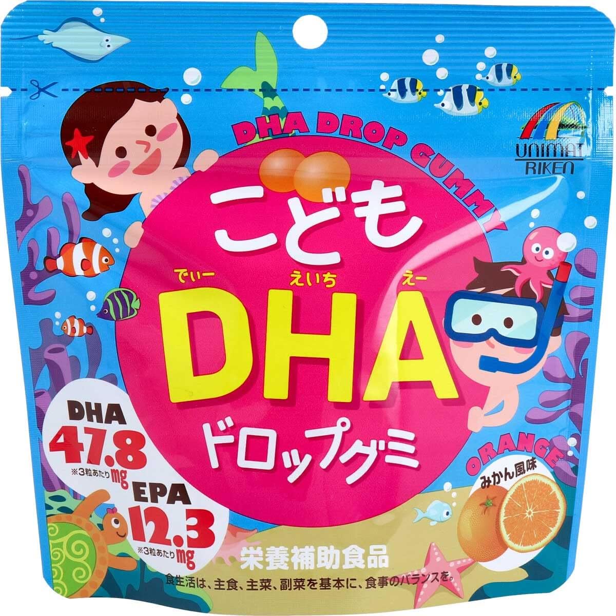 Unimat Riken Children's DHA Drop Gummies, 90 pieces