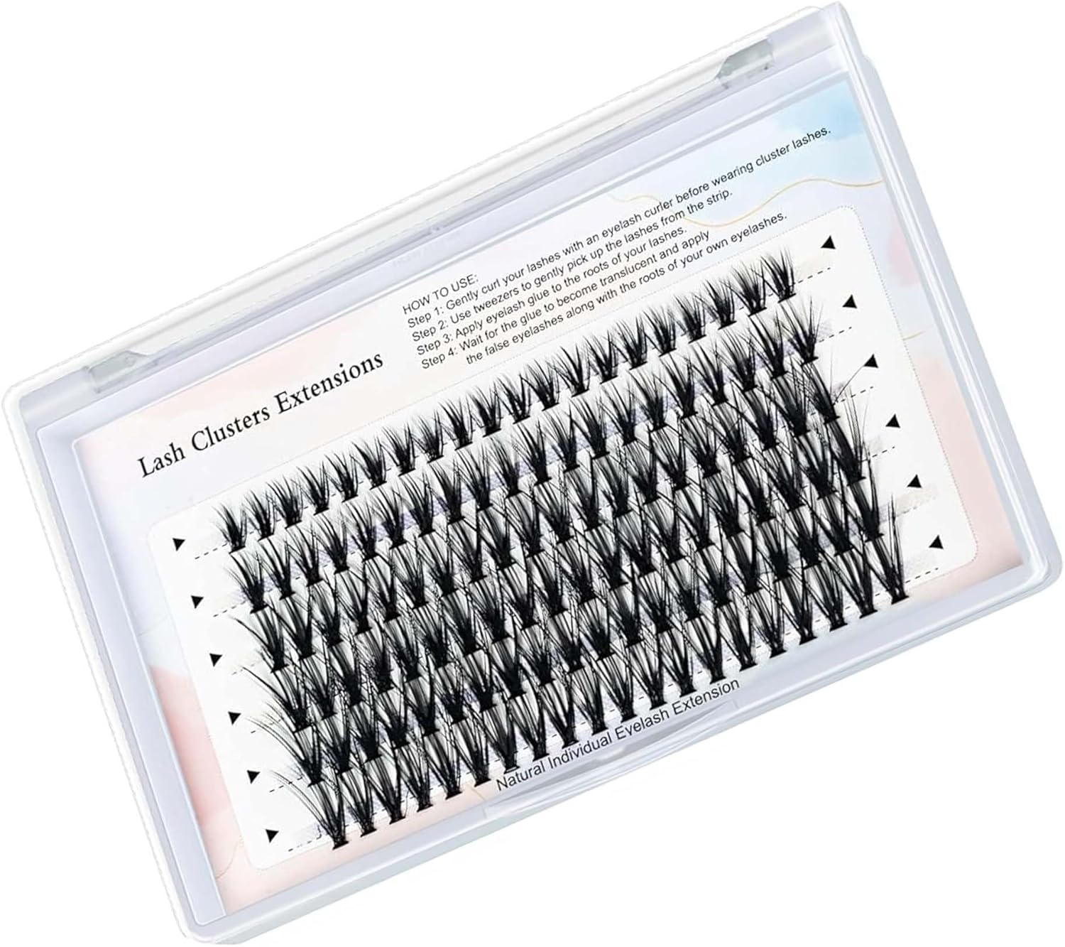 Self Eyelash D Curl 0.07MM 30D Synthetic Fiber Natural Curl Light Comfortable Long Lasting Fit Daily Makeup 6 Rows 120 Bundles Length 8/10/12/14/15/16mm Self Eyelash Extraction Part Use Easy