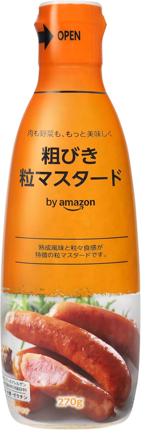 by Coarse Ground Whole Grain Mustard 270g×1本