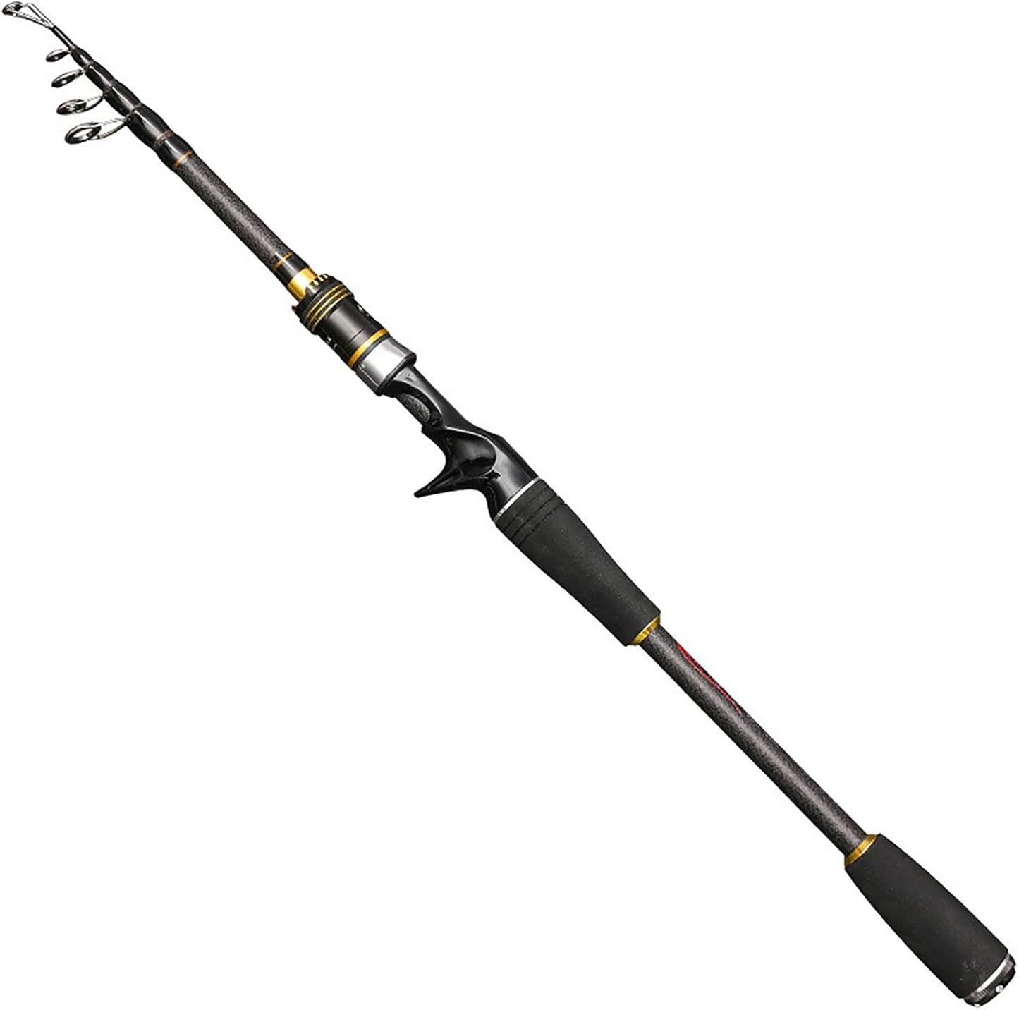 釣り竿セット 釣竿 コンパクト 1.65/1.8/2.1/2.4/2.7/3.0/3.3/3.6M 鱼竿 fishing rod set カウンターリール 伸縮式釣り竿と18+1スピニングリール 海水淡水用旅行用 釣竿 初心者セット [並行輸入品]