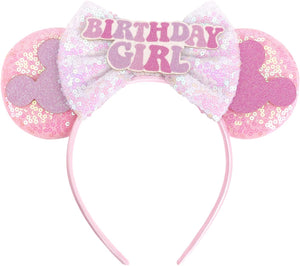 DRESHOW Mouse Ears Bow Sequins Party Decoration Cosplay Costume for Girls and Women